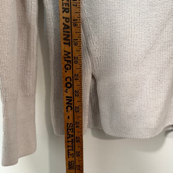 Lululemon Merino Wool-Blend Ribbed Crewneck Sweater Knit Crew White Cream - Picture 6 of 7